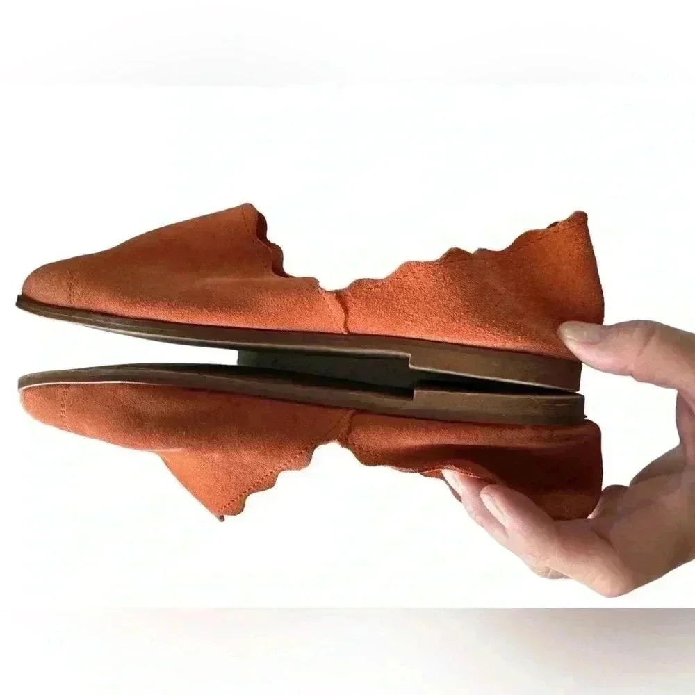 Anthropologie Klub Nico Georgette Ink Suede Flat